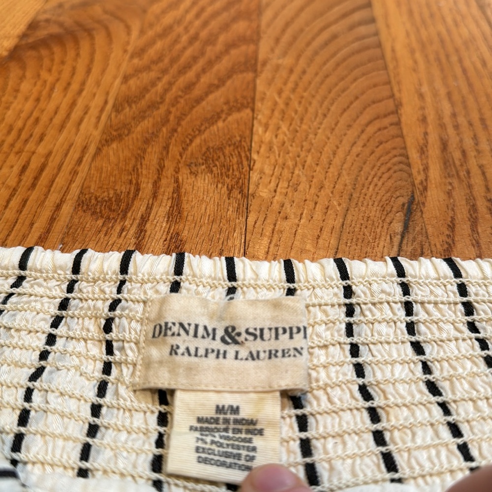 Denim & Supply Ralph Lauren wideleg striped beach pants size m - Picture 3 of 4